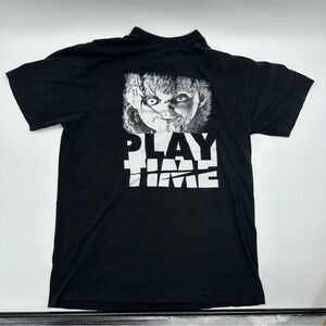 Vintage Flying‎ Horse Child's Play Movie Black Shirt Chucky Horror Men’s XXL 2XL